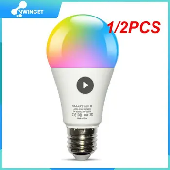 1/2PCS Tuya Wifi/ חכם הנורה אלקסה E27 מנורת Led RGB חכם נורות 110V 220V חכם מנורות עבור Google Assisatnt חכם